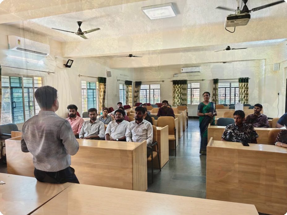 Classroom briefing on the project
