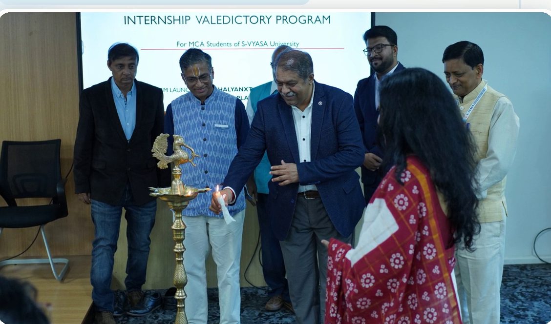 Lamp lighting at the S-VYASA launch event